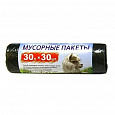 Пакет д/мусора 30л ПНД 12 мкм 30шт./рул. "АЛЬПАК" 50х60 чёрный прочные 50шт/кор